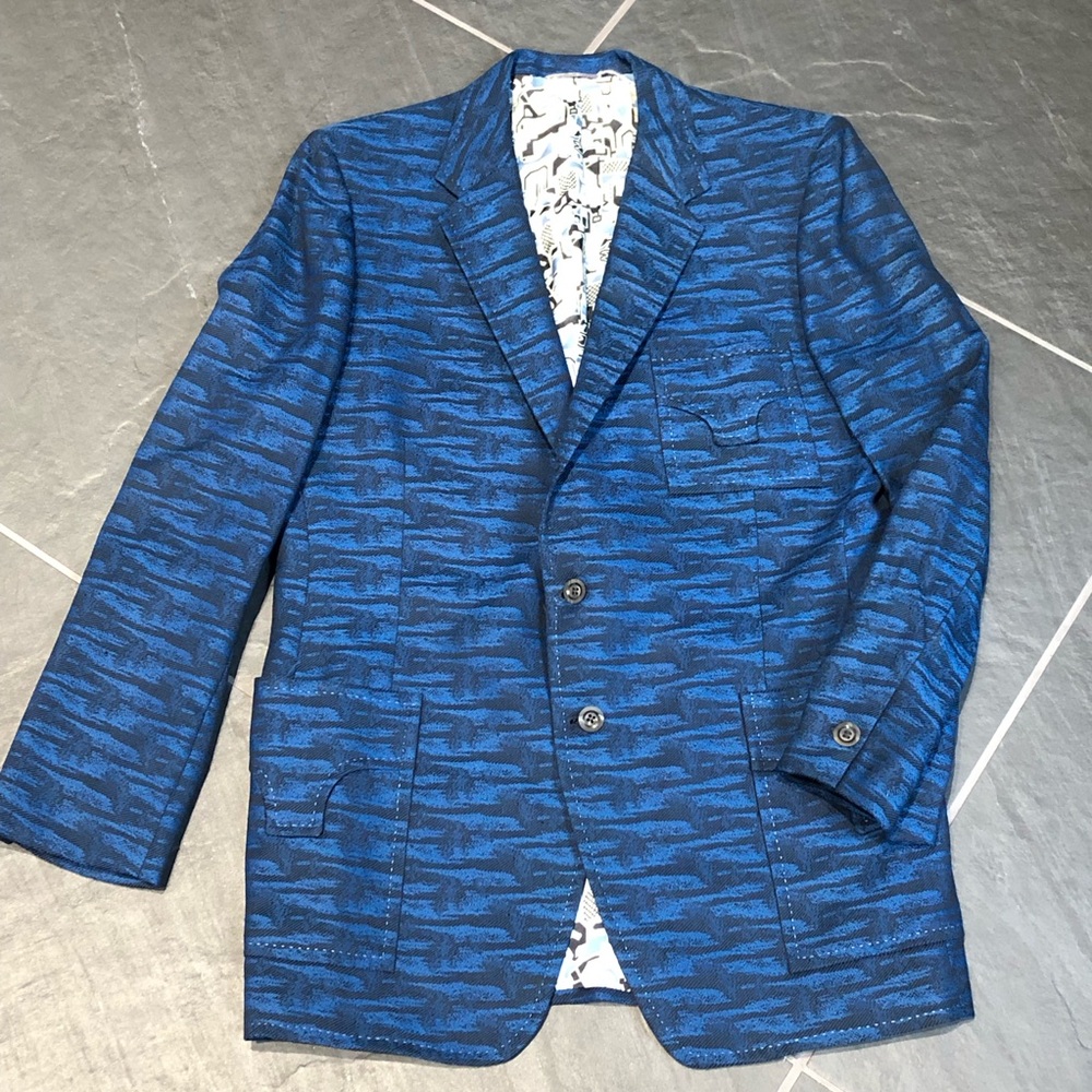 Vintage Blazer With Contrast Stitching Size 40